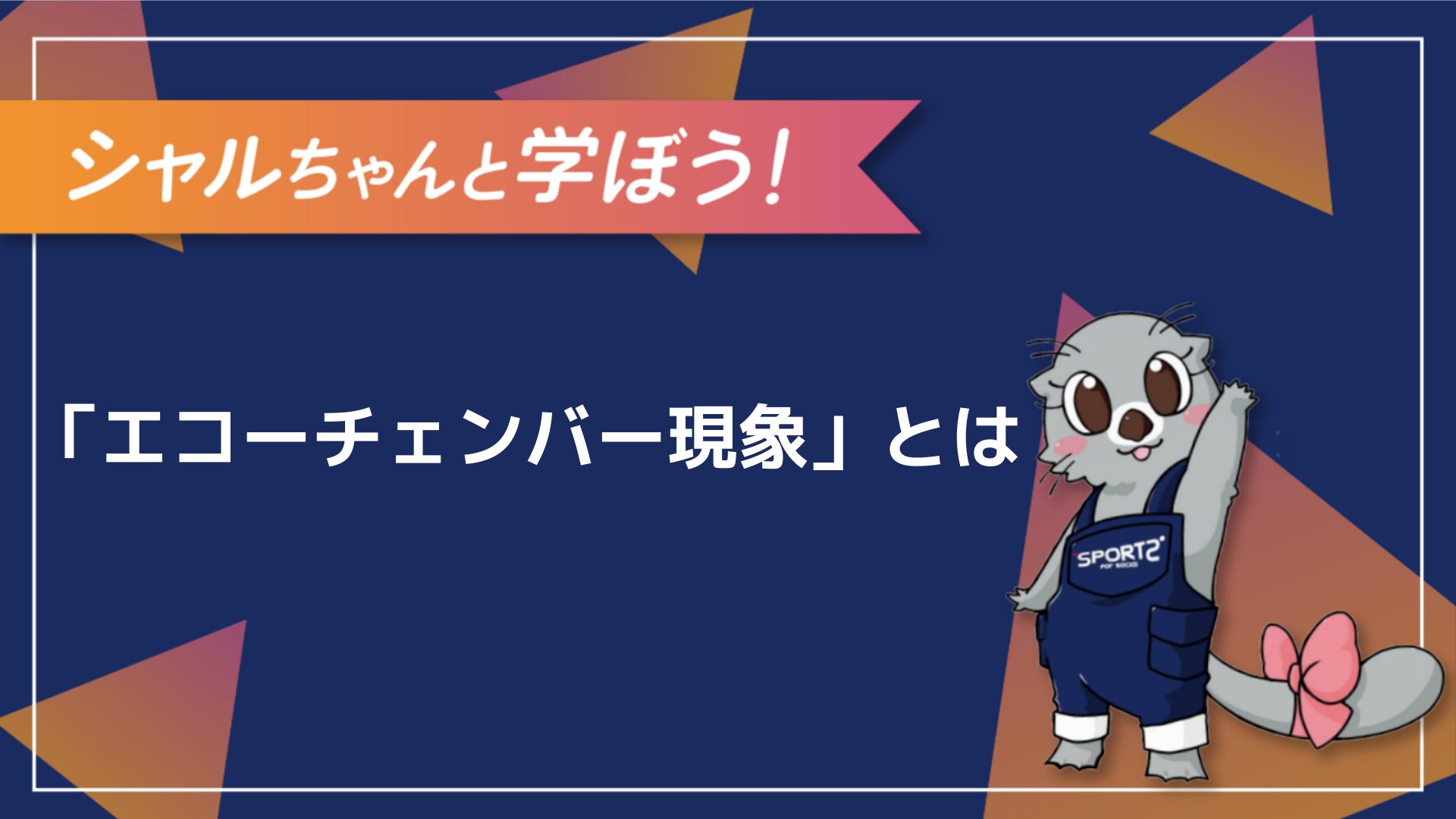 3分解説】「エコーチェンバー現象」とは～その意味と対策について解説