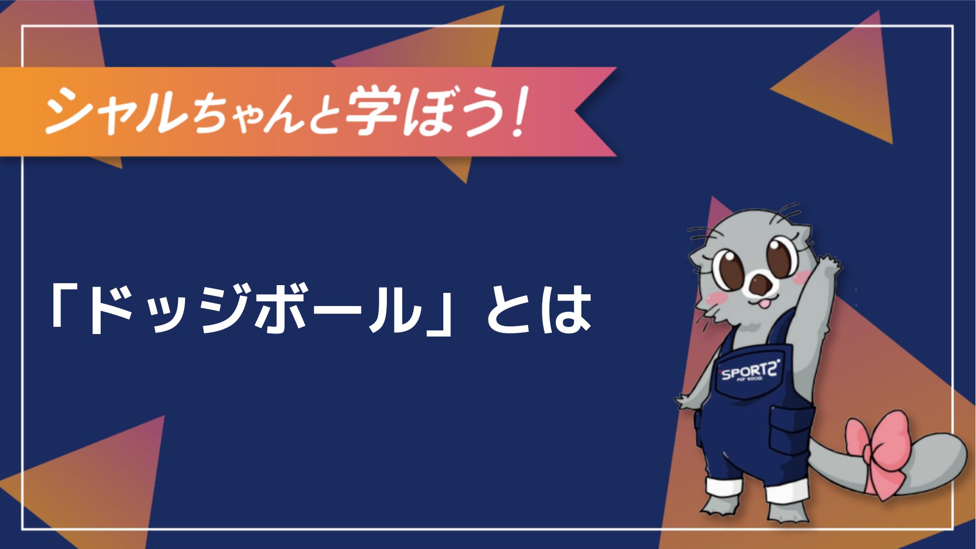 【3分解説】ドッジボールとは？そのルールや魅力をわかりやすく解説！｜Sports for Social